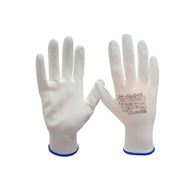 Rękawice robocze PU1001 WHITE 3121X