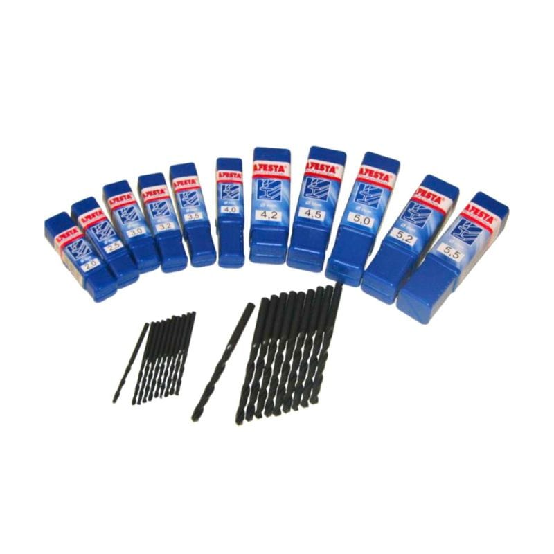 Wiertła NWKa DIN 338 FESTA Professional czarne, walcowane