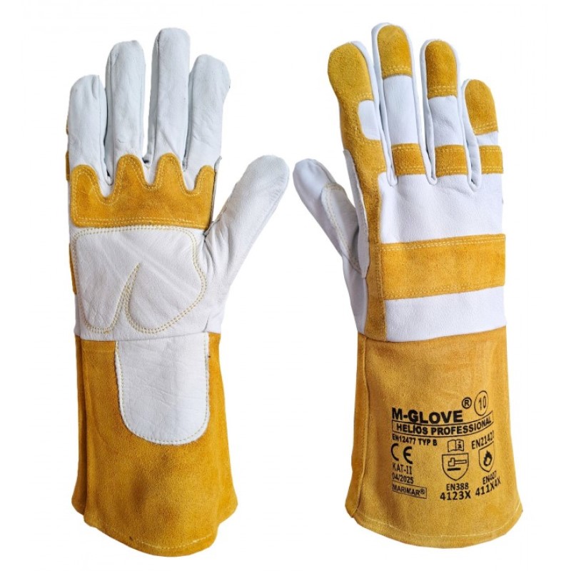 Rękawice spawalnicze M-GLOVE HELIOS Professional 4123X 411X4X do spawania