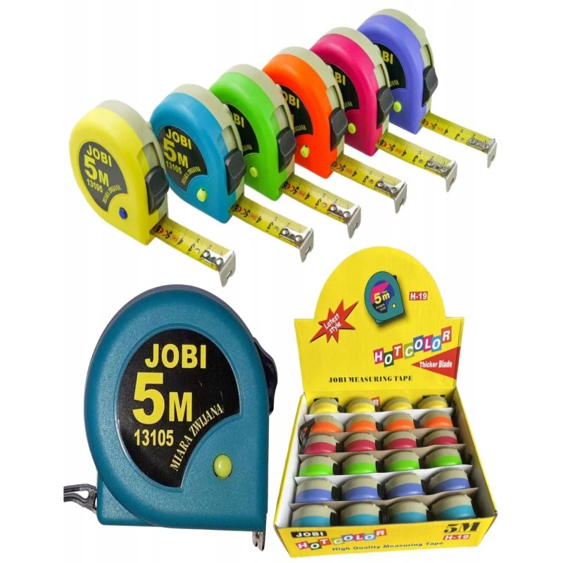 Miara zwijana JOBI 5 m taśma miernicza stalowa