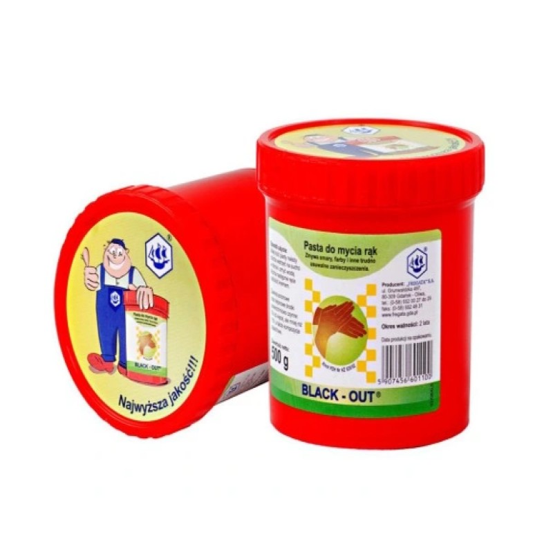 Pasta do mycia rąk BLACK-OUT 500 g do silnych zabrudzeń warsztatowych