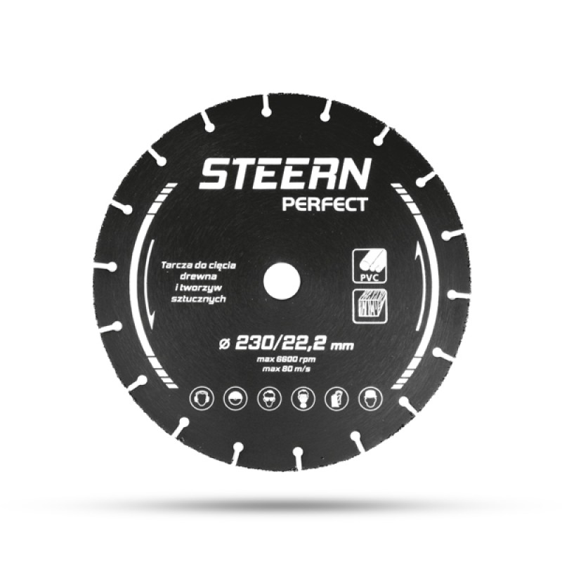 Tarcze do drewna i plastiku STEERN PERFECT zapewniają szybkie i precyzyjne cięcie drewna, płyt drewnopochodnych oraz tworzyw sztucznych. Wysoka jakość wykonania gwarantuje trwałość i komfort pracy.